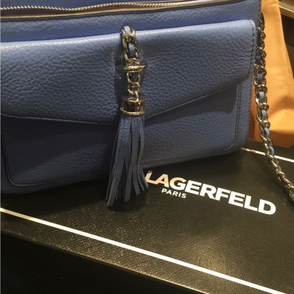 Karl Lagerfeld  tan crossbody blue only available cream sold!!! - Picture 2 of 9